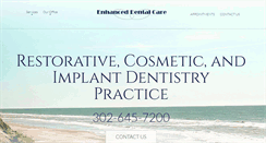 Desktop Screenshot of enhanceddentalcare.com